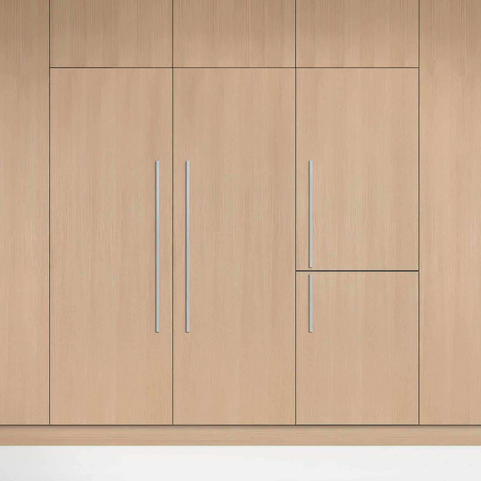 F&P Integrated Refrigerator Freezer, 60cm, Ice & Water gallery detail image