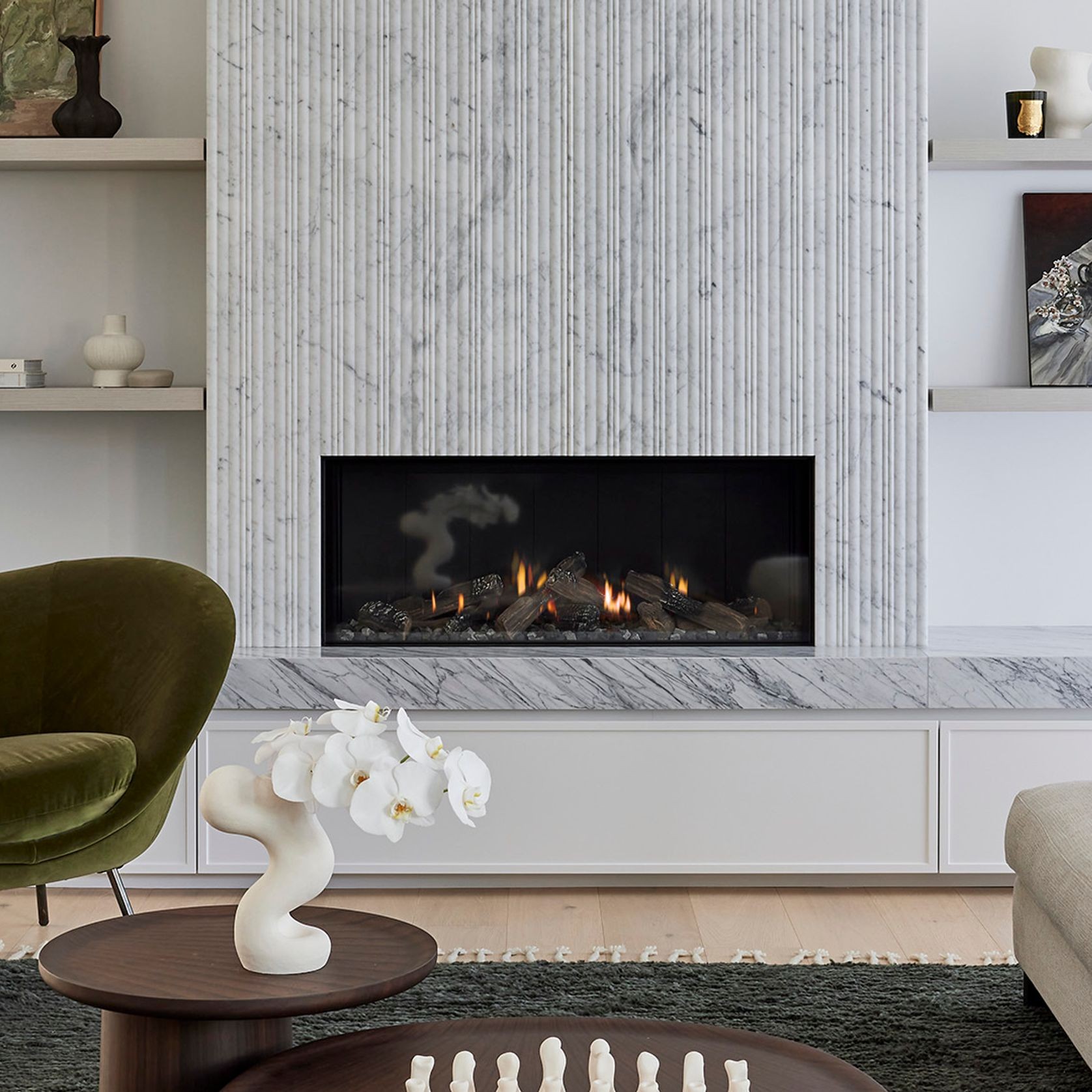 Escea DS1150 High Output Frameless Gas Fireplace gallery detail image