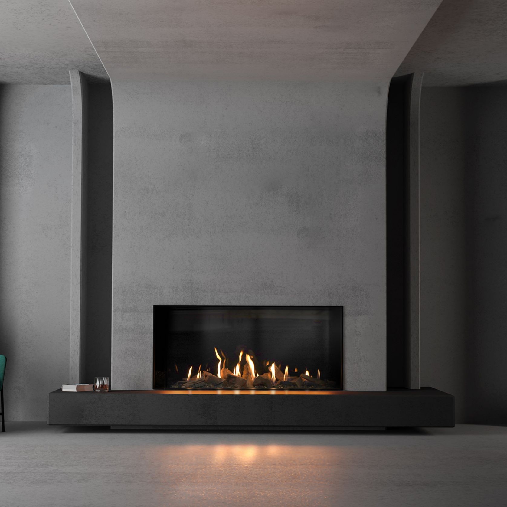 MODE KS1460 Single Sided Gas Fireplace gallery detail image