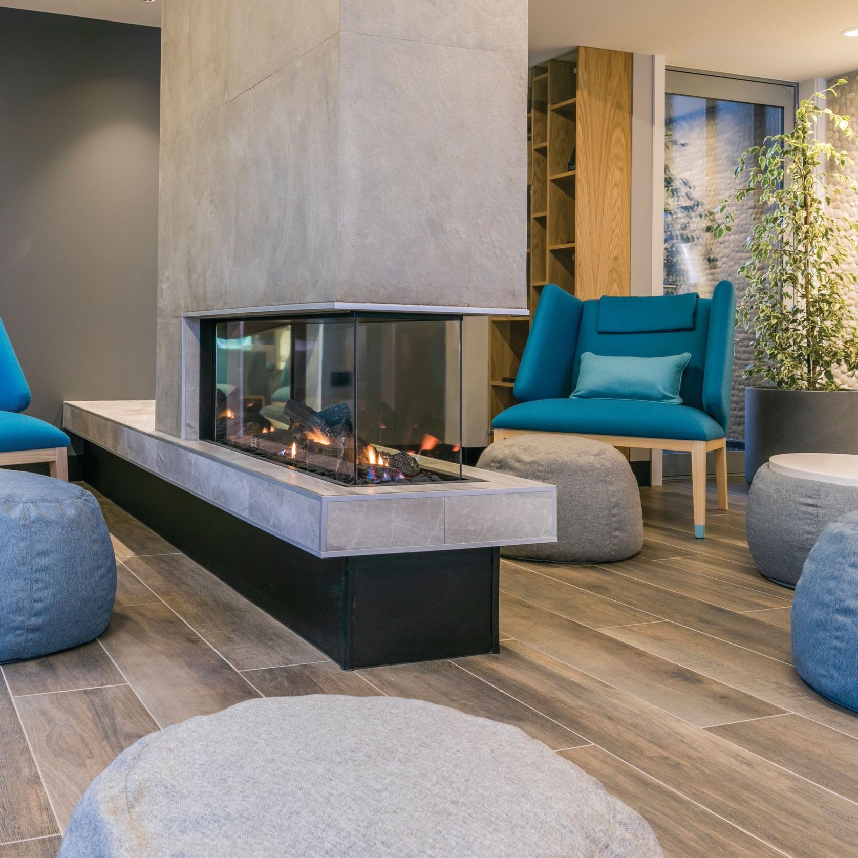 MODE KS1150 Peninsula Gas Fireplace gallery detail image