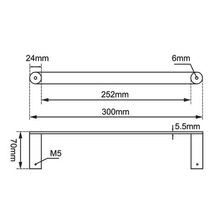 Rushy Hand Towel Rail Chrome gallery detail image