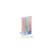 CUBIC 8 Bar 650mm Straight Heated Towel Rail with PTSelect Switch gallery detail image
