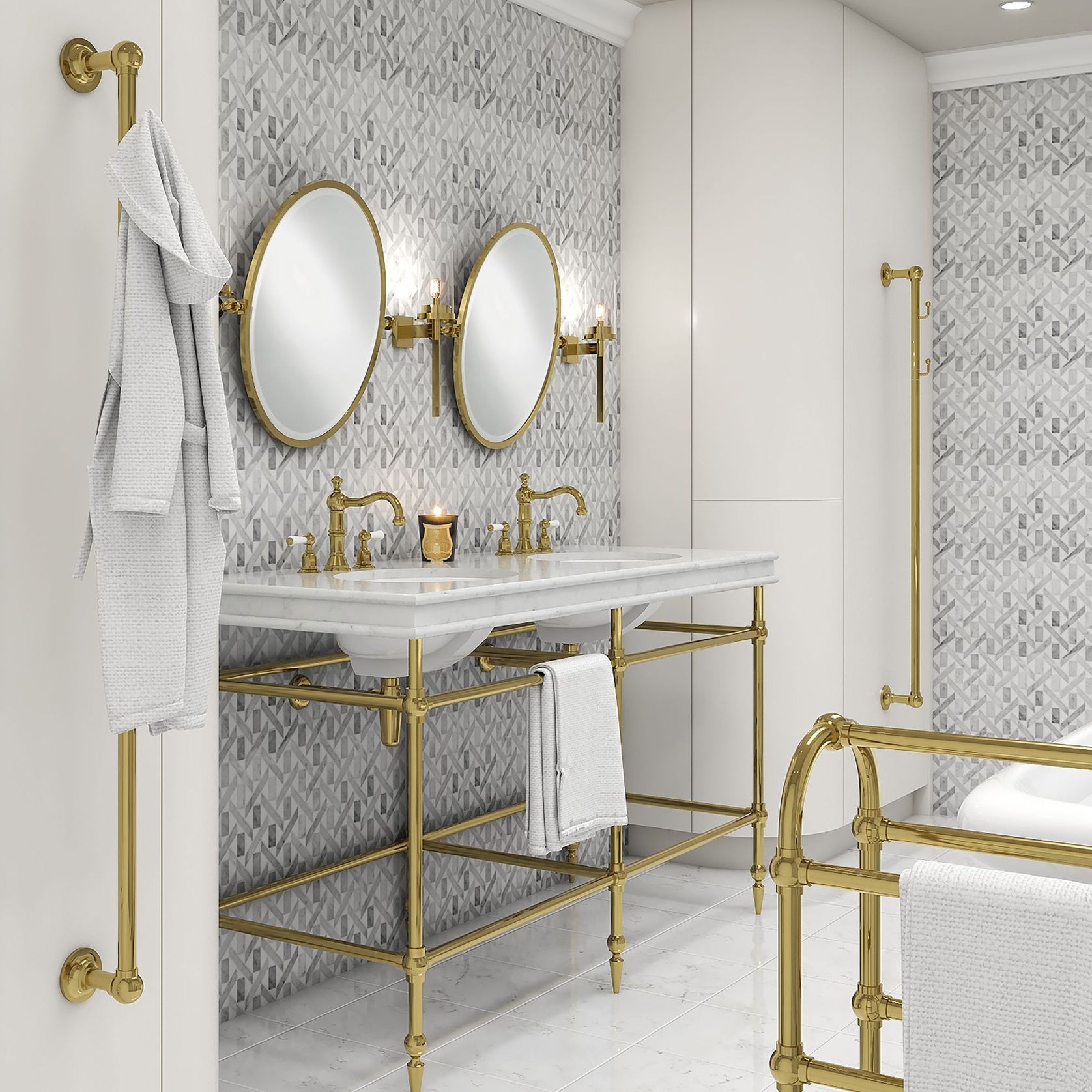 Vertical Robe Warmers | Heated Towel Rail gallery detail image