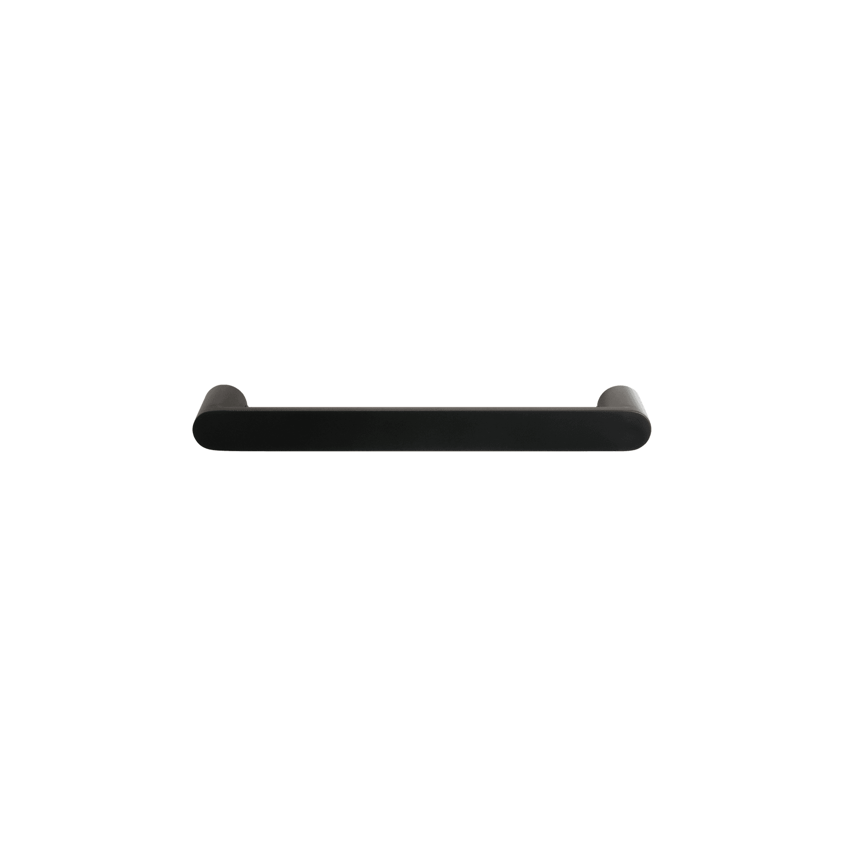 Towel Rail Single Bar Round 12V 500mm Satin Black gallery detail image
