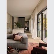 Steel Frame Glass Hinge Doors - Galvanised W40 gallery detail image