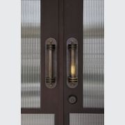 Arch Steel Frame Glass Hinge Doors - Galvanised FPS50 gallery detail image
