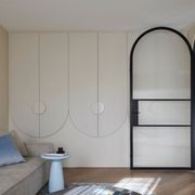Arch Steel Frame Glass Hinge Doors - Galvanised FPS50 gallery detail image