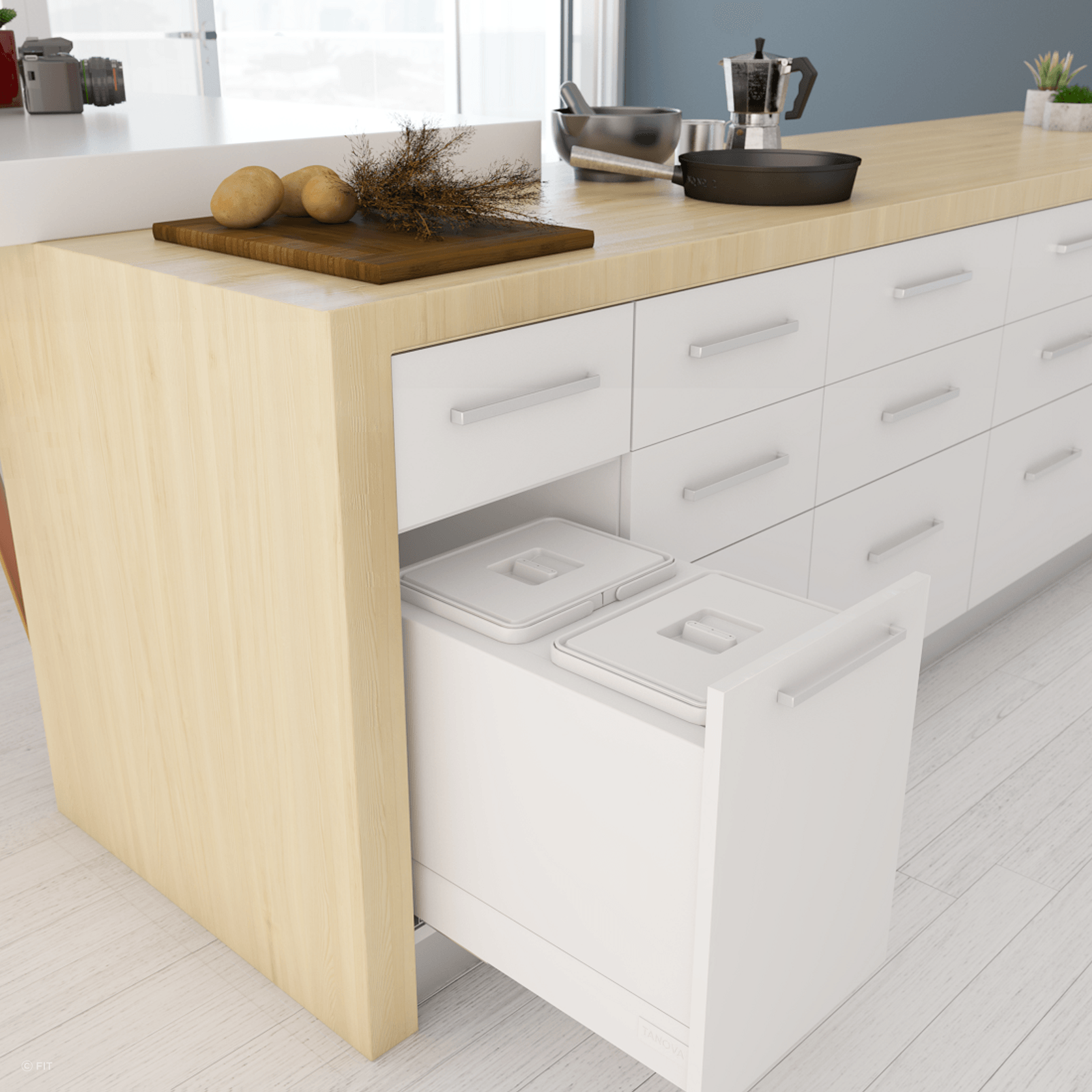 Tanova Drawer Insert Kitchen Bins gallery detail image