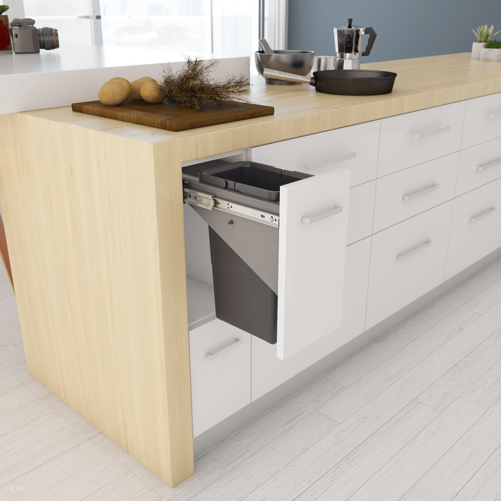 Tanova Simplex Pull Out Kitchen Bins gallery detail image