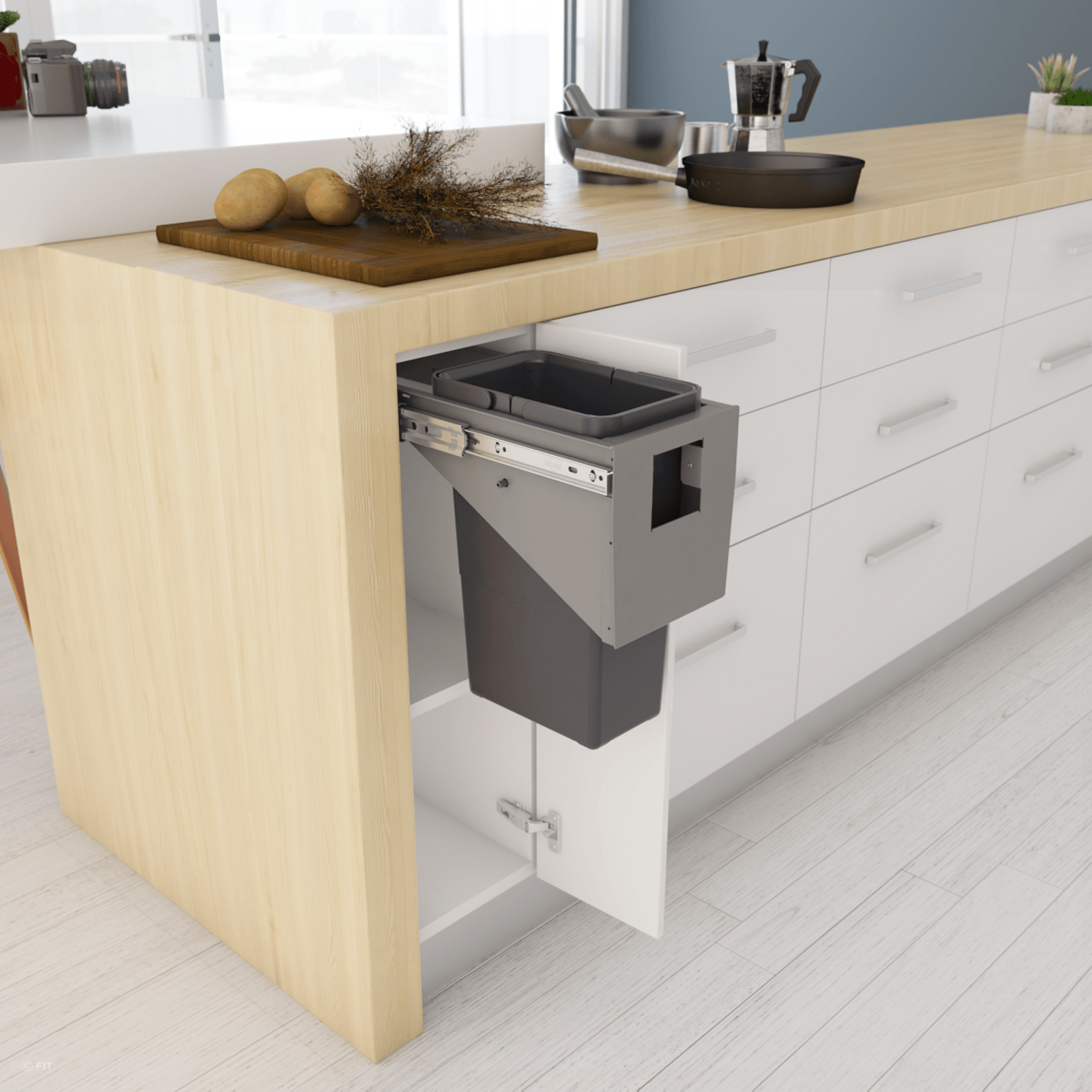 Tanova Simplex Pull Out Kitchen Bins gallery detail image