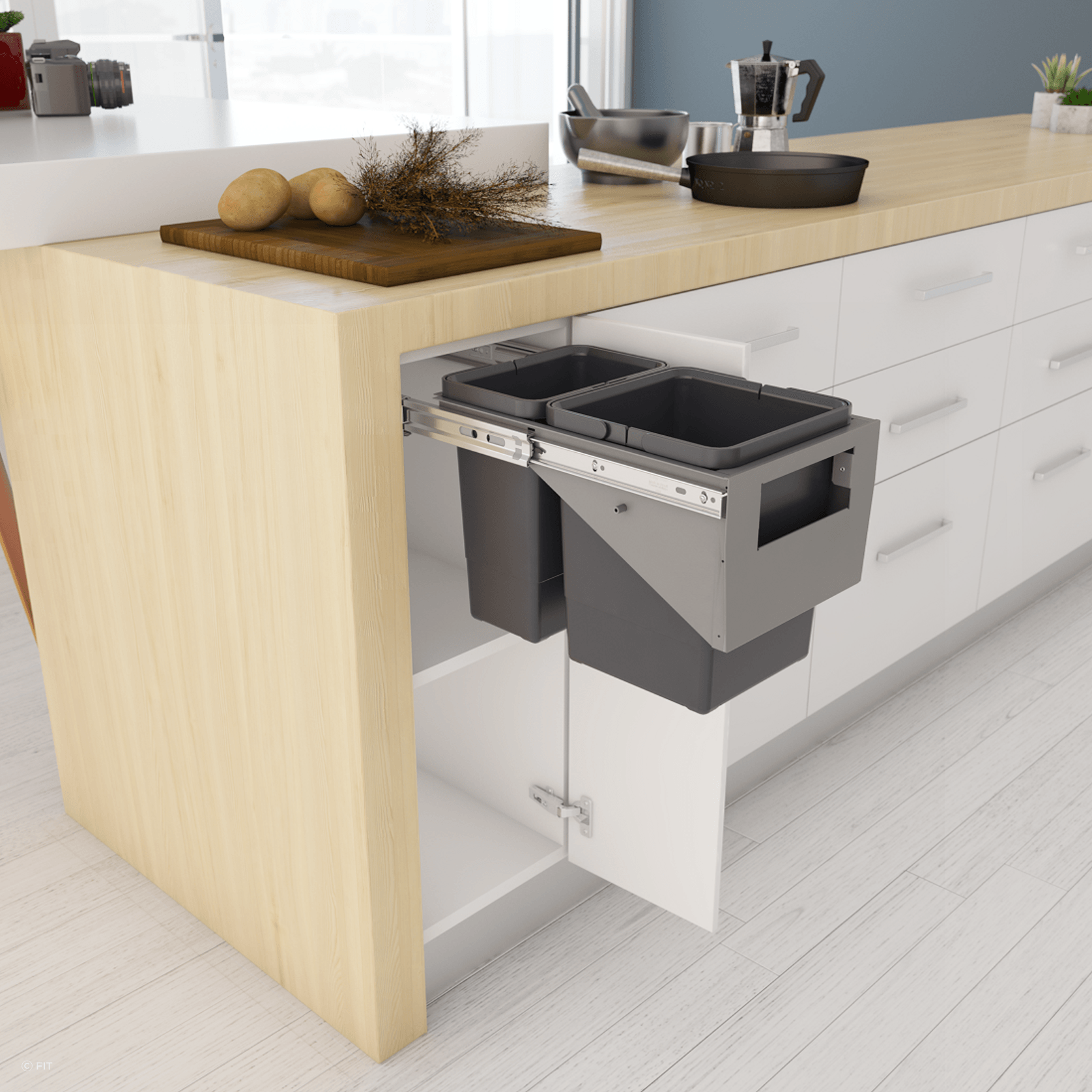Tanova Simplex Pull Out Kitchen Bins gallery detail image