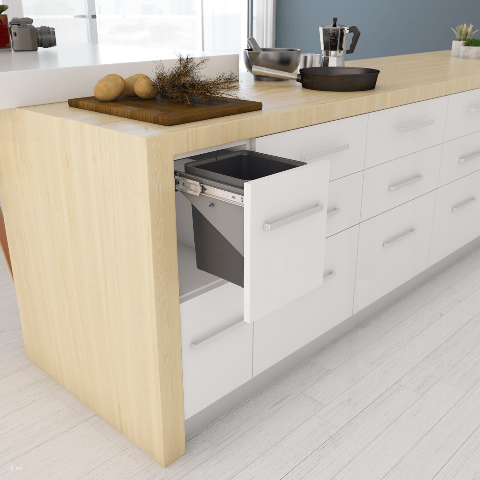 Tanova Simplex Pull Out Kitchen Bins gallery detail image