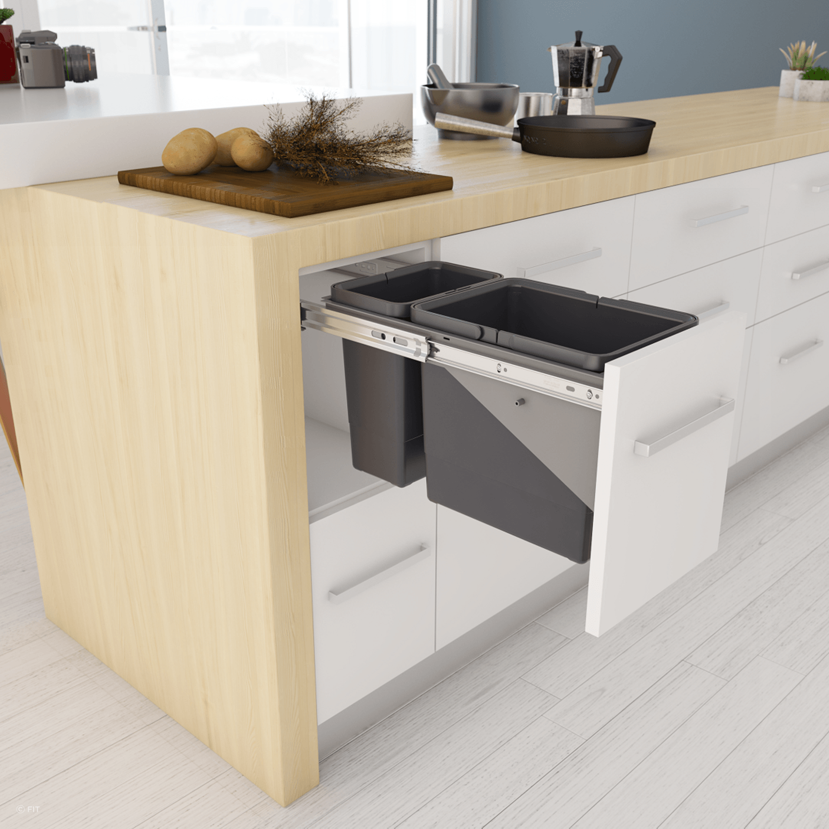 Tanova Simplex Pull Out Kitchen Bins gallery detail image