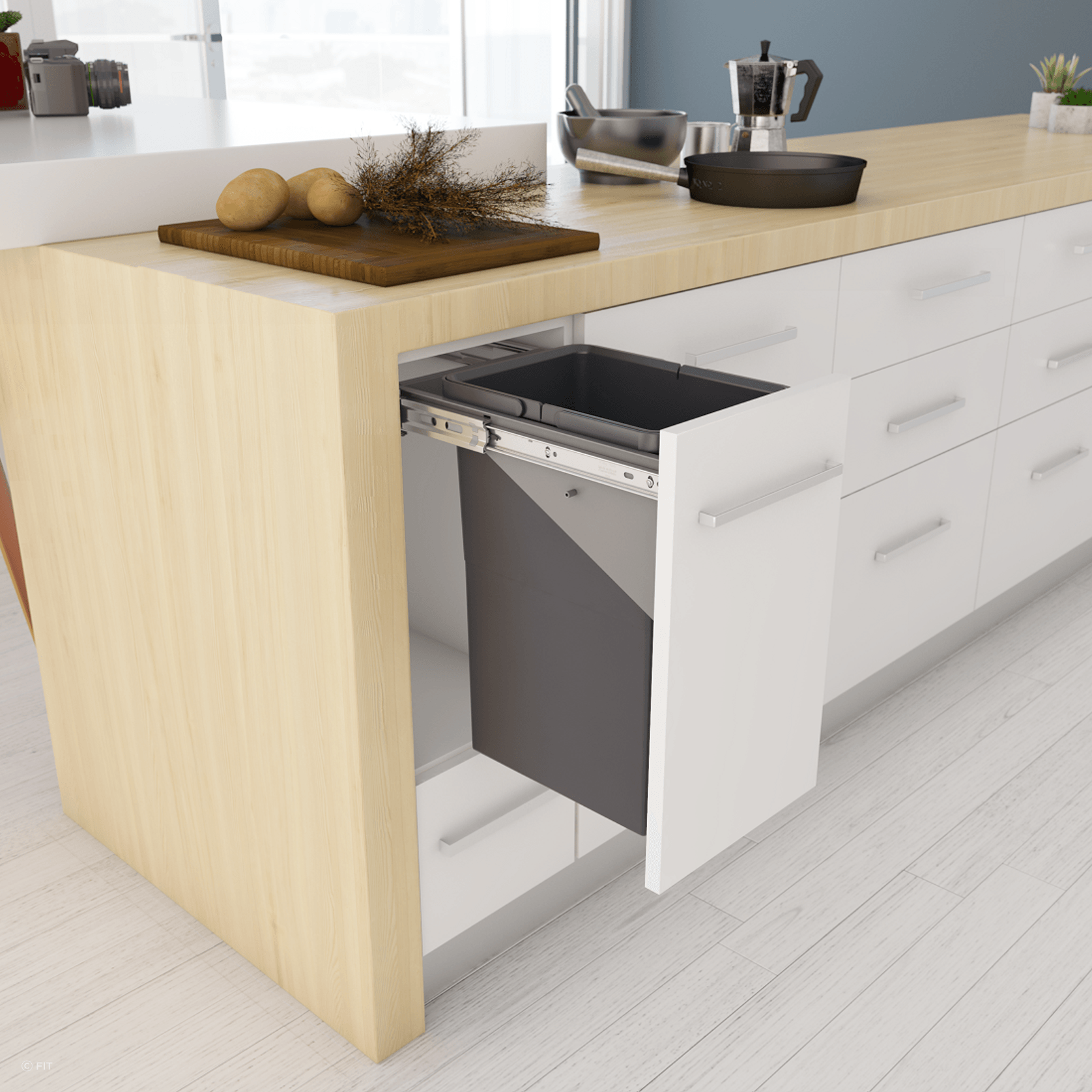 Tanova Simplex Pull Out Kitchen Bins gallery detail image