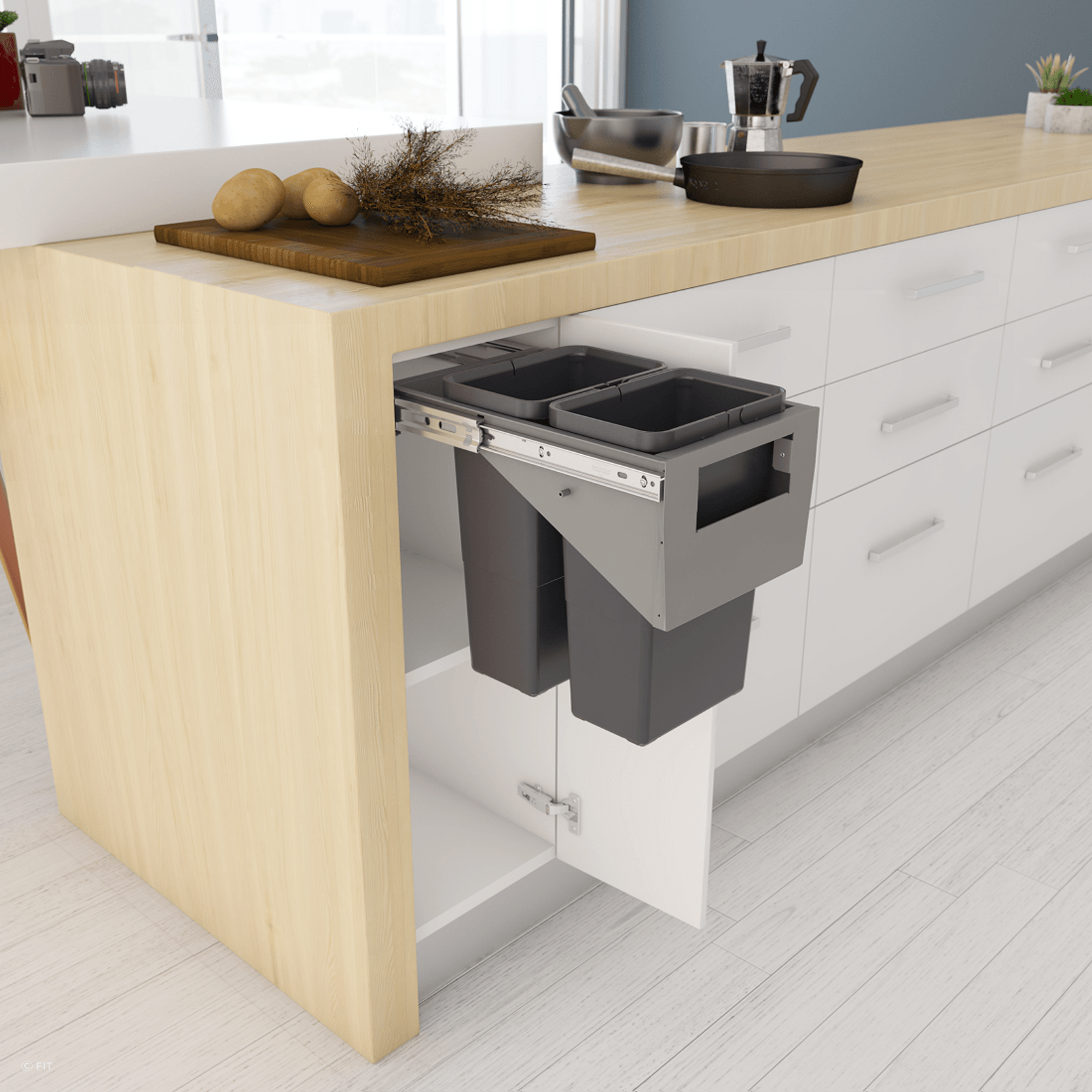 Tanova Simplex Pull Out Kitchen Bins gallery detail image