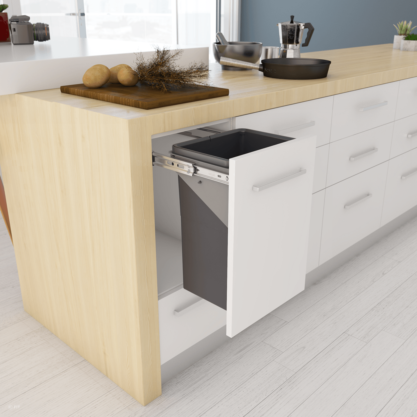 Tanova Simplex Pull Out Kitchen Bins gallery detail image