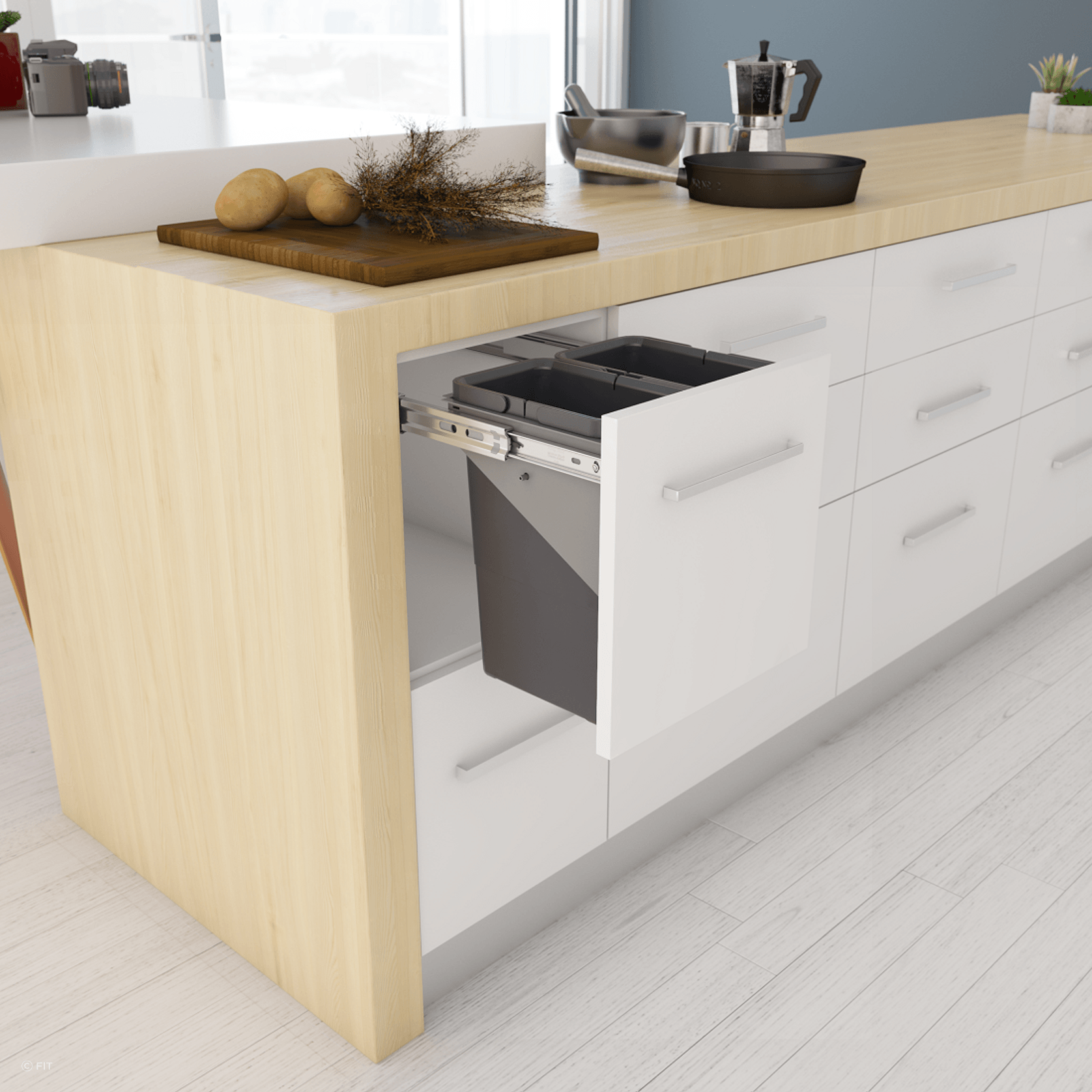 Tanova Simplex Pull Out Kitchen Bins gallery detail image