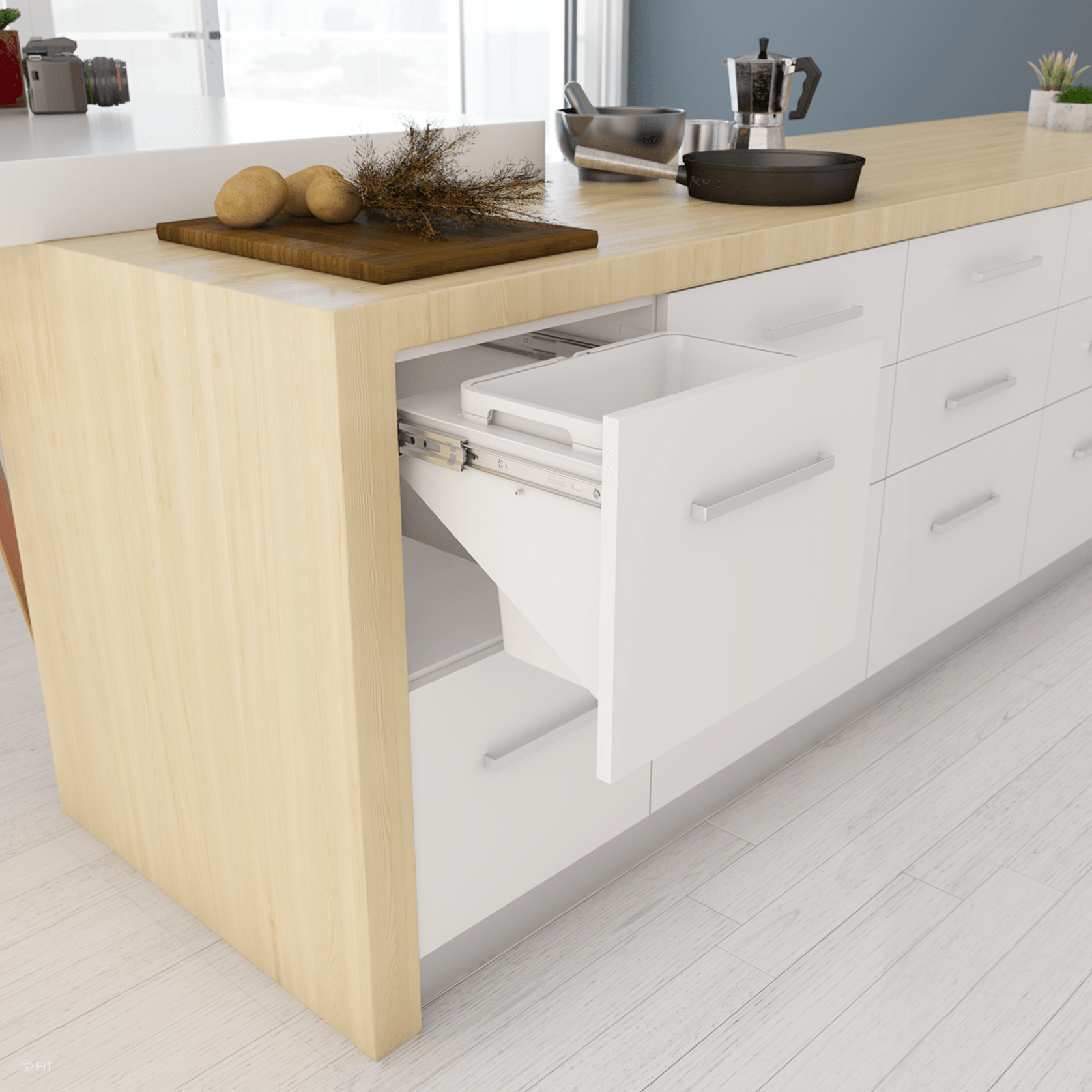 Tanova Simplex Pull Out Kitchen Bins gallery detail image