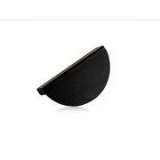 Krome Half Moon Handle 64mm Matt Black gallery detail image