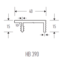 HB390 Series Continuous Drawer Pull gallery detail image