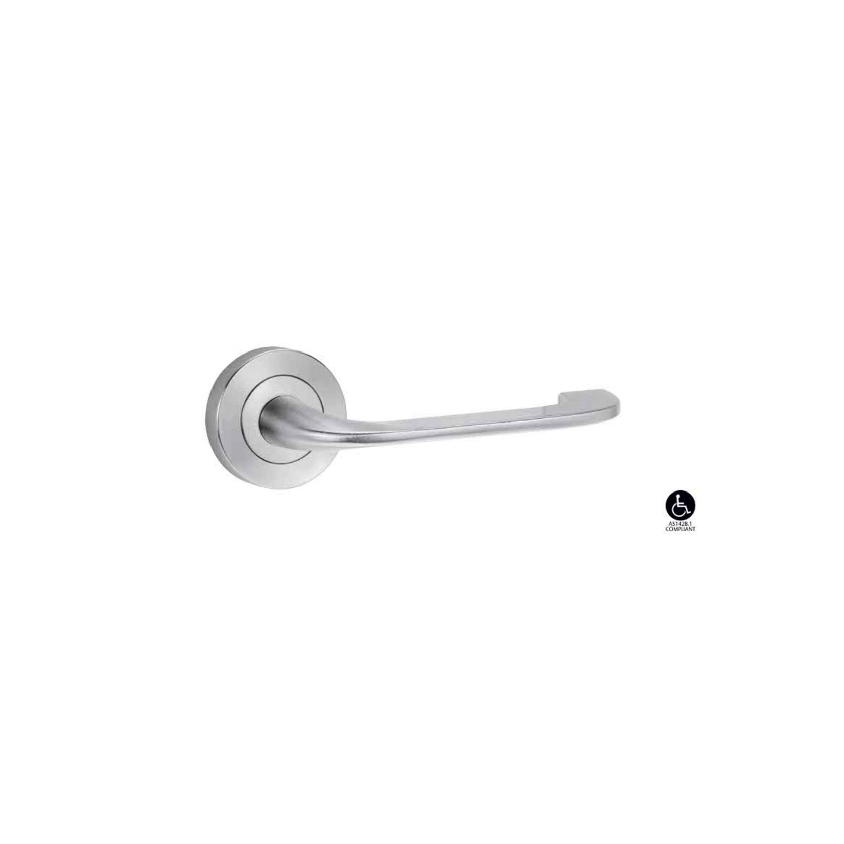 Lockwood 1220 Series Brass Round Rose Door Handles gallery detail image