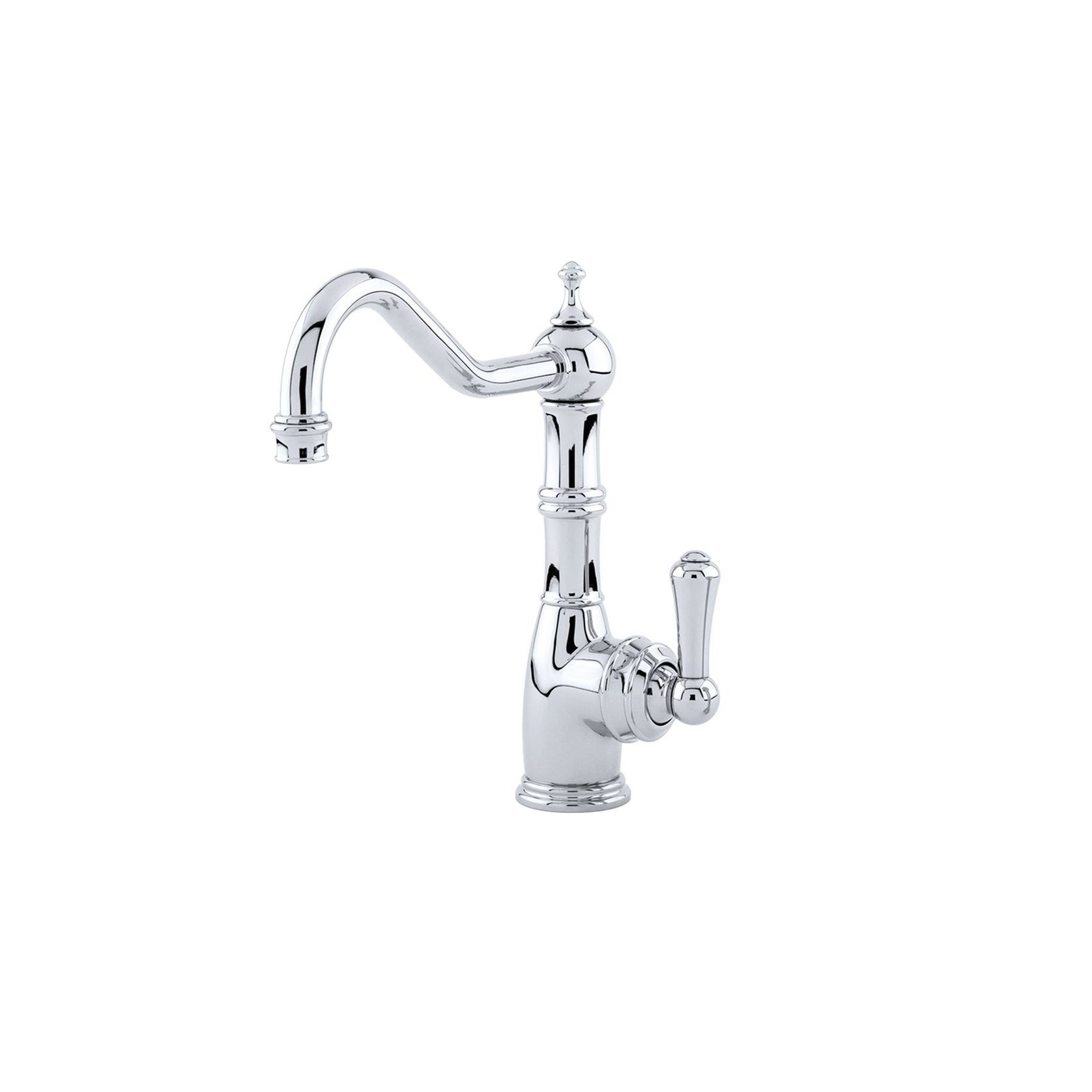 Perrin & Rowe - Aquitaine Country 1 Hole Sink Mixer With Single Metal Lever gallery detail image