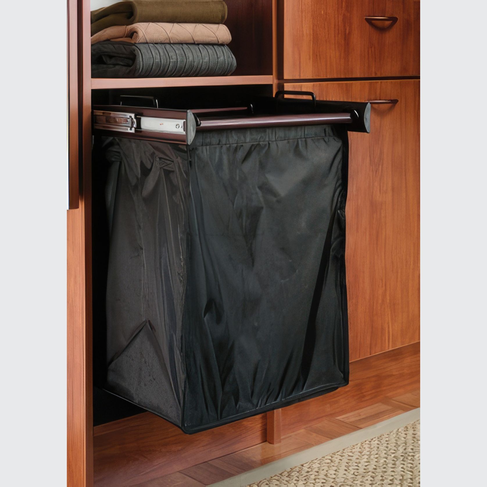 18" Pull-Out Hamper Polished Chrome gallery detail image