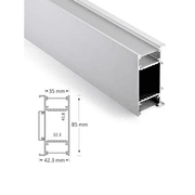 wall mounted updown led extrusion