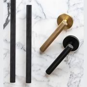 Atelier Door Lever With Latch - Matt Black gallery detail image
