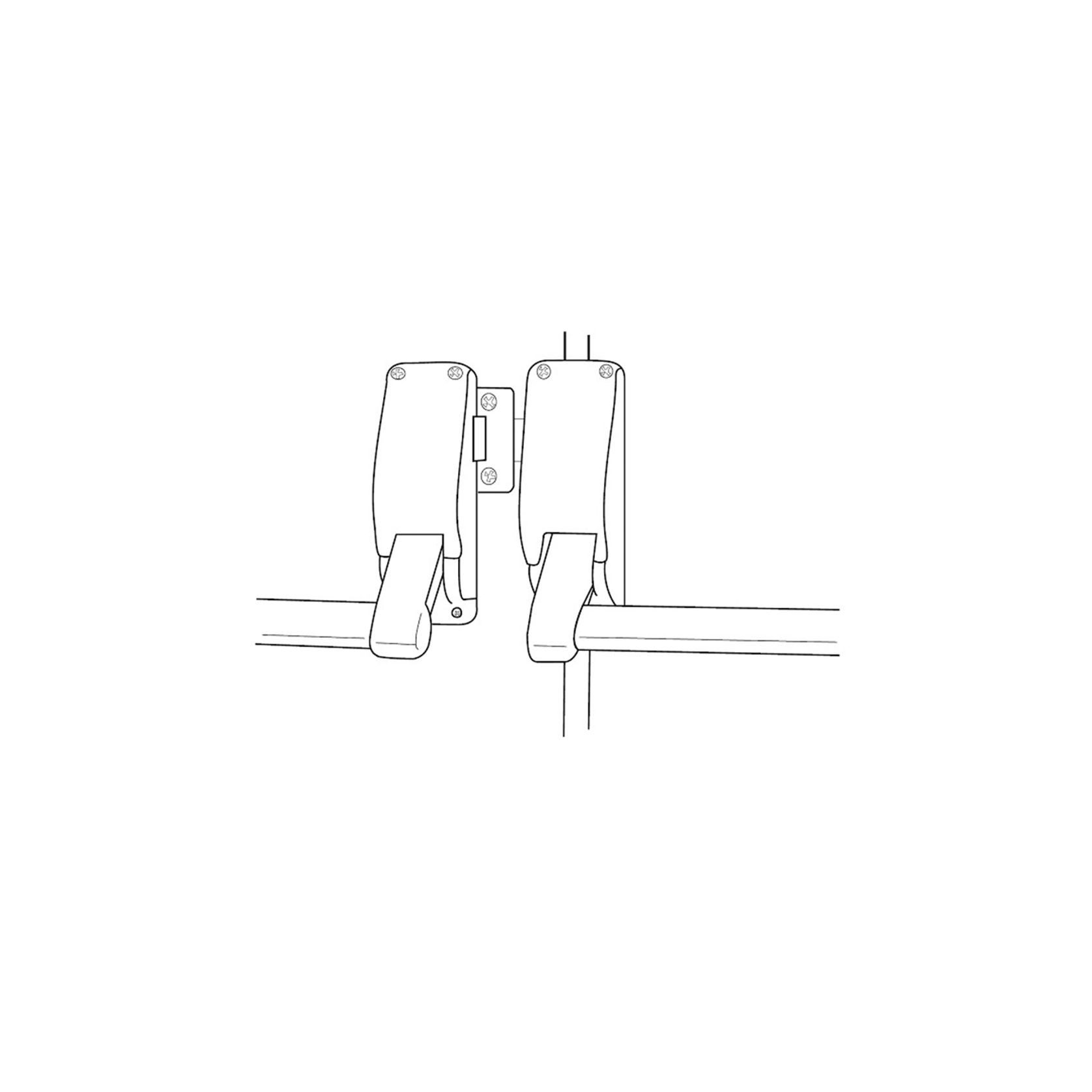 Briton Panic Bar Pack DBL Door Outside Lever LPED006 gallery detail image