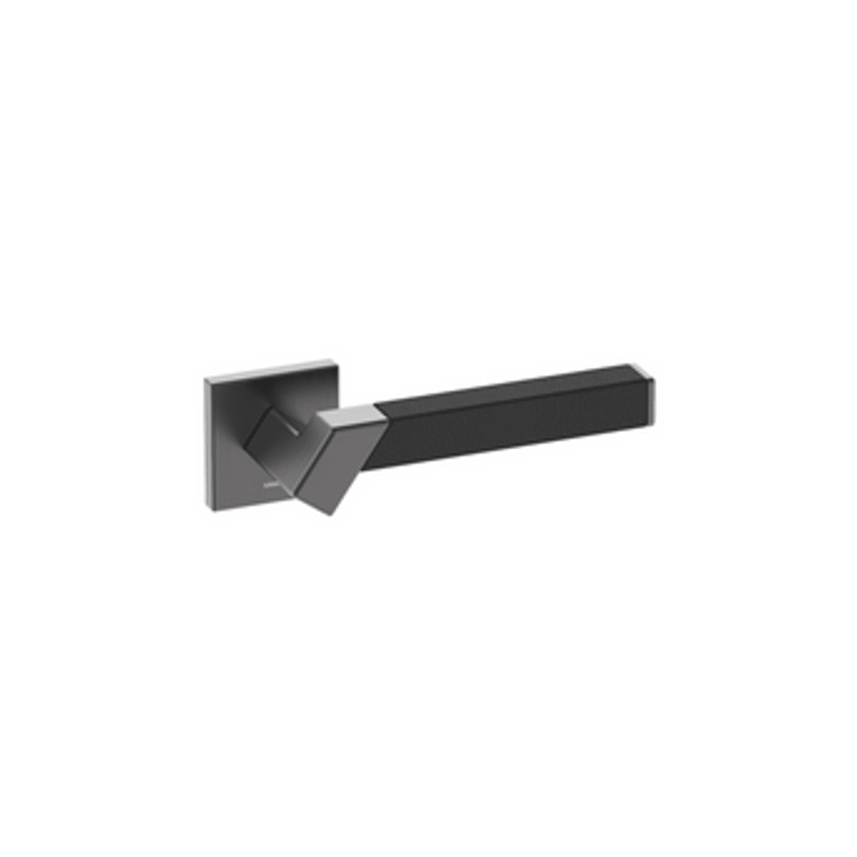 Kawajun Solid Brass and Leather Door Leverset TBT gallery detail image