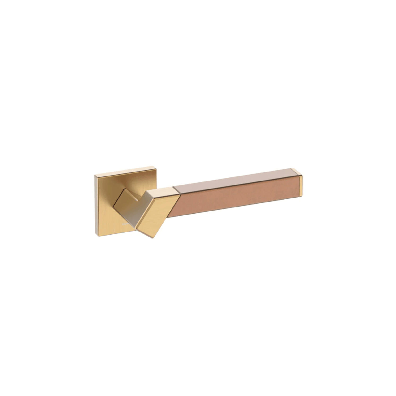 Kawajun Solid Brass and Vertigo Door Leverset TBT gallery detail image