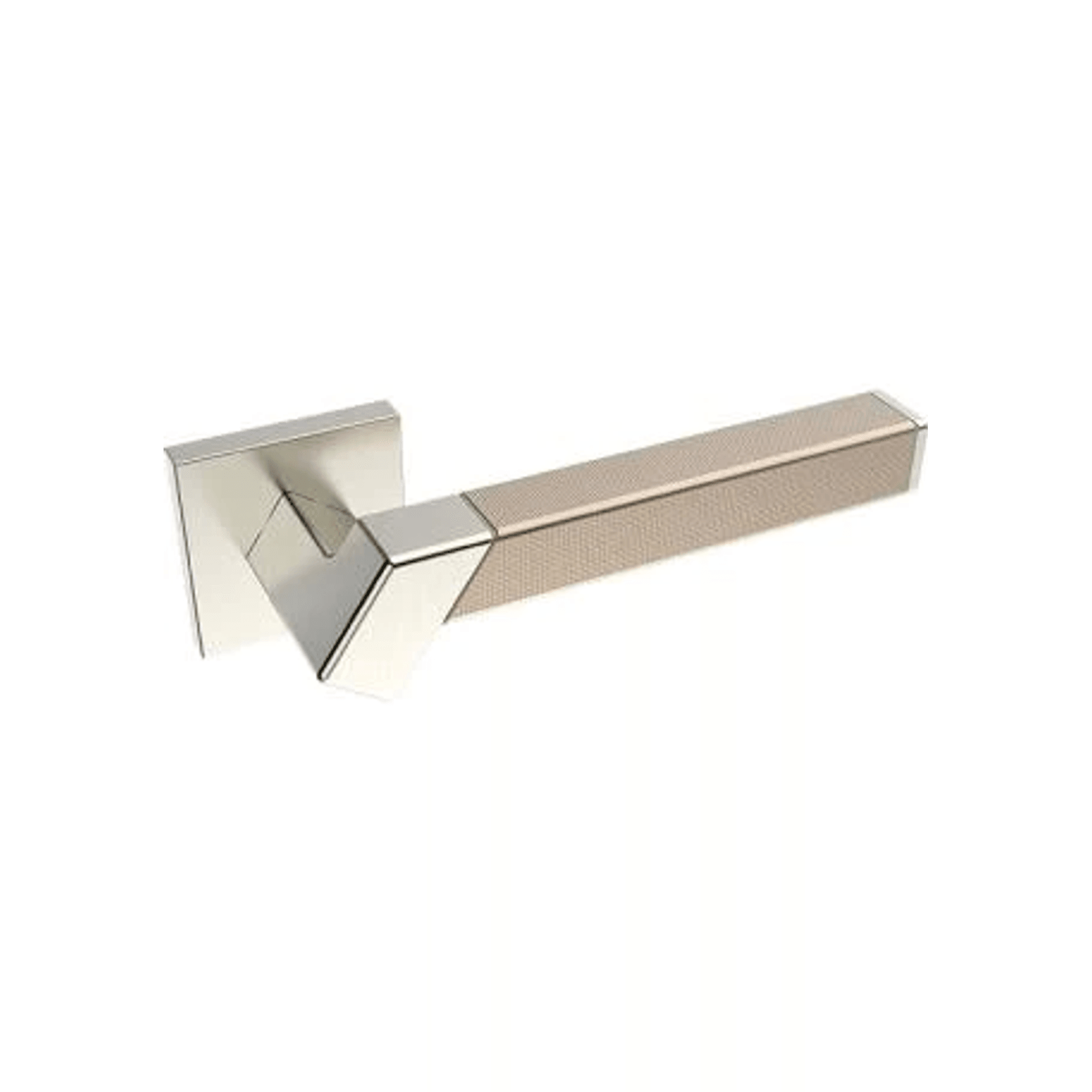 Kawajun Solid Brass and Weave Etched Door Leverset TBT gallery detail image