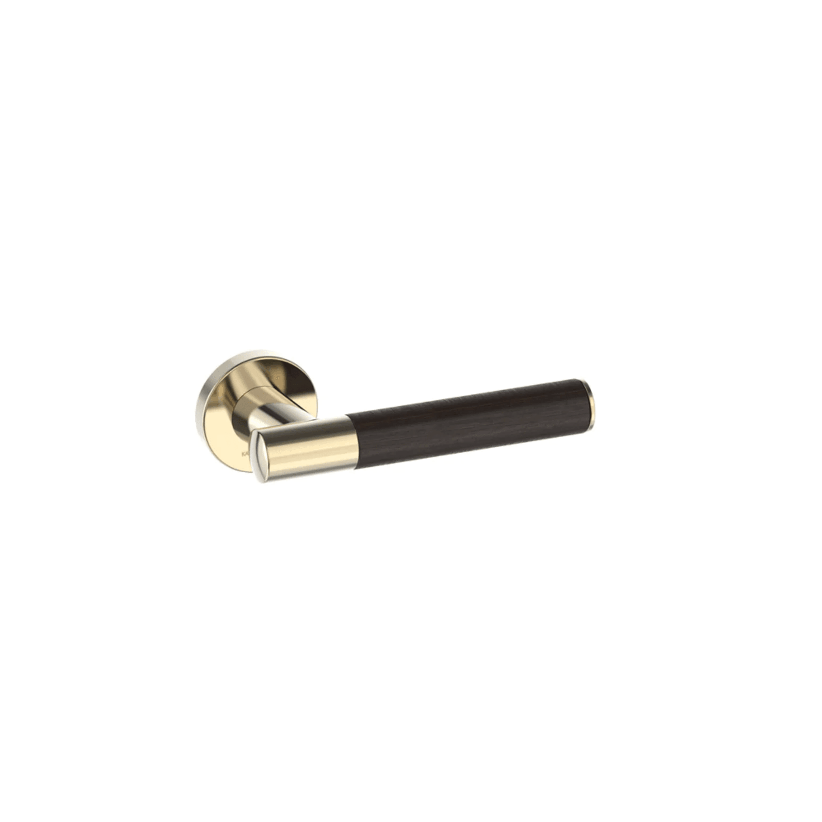 Kawajun Solid Brass and K-Wood Door Leverset TCC gallery detail image