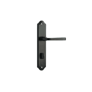 Iver Annecy Door Lever on Shouldered Backplate Signature Brass gallery detail image