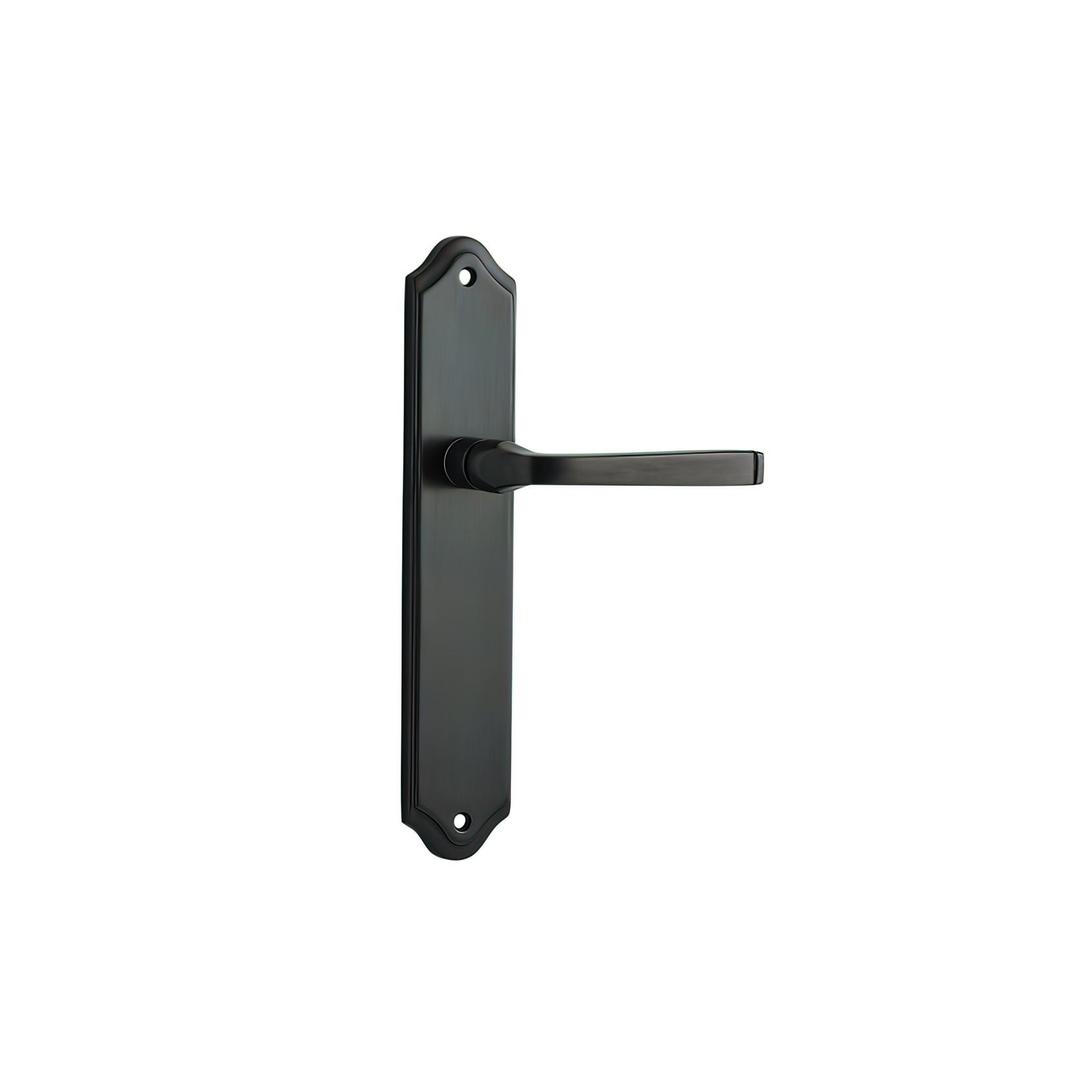 Door Lever on Shouldered Backplate Signature Brass gallery detail image