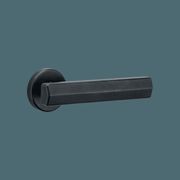 Straight Streaker Return Door Lever - Round Rose gallery detail image