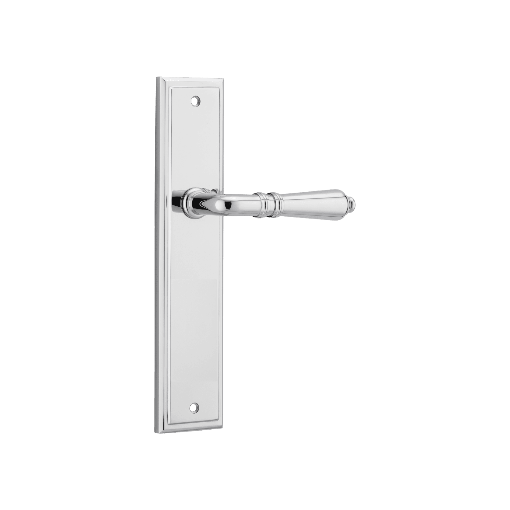 Sarlat Lever - Stepped Backplate | Polished Chrome gallery detail image