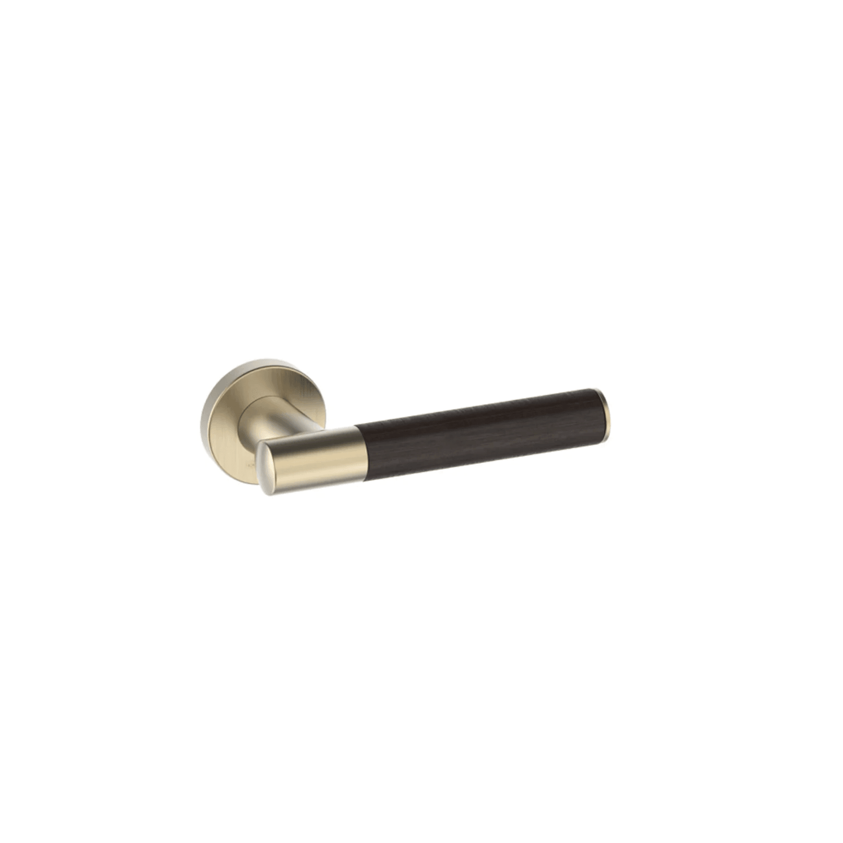 Kawajun Solid Brass and K-Wood Door Leverset TCC gallery detail image