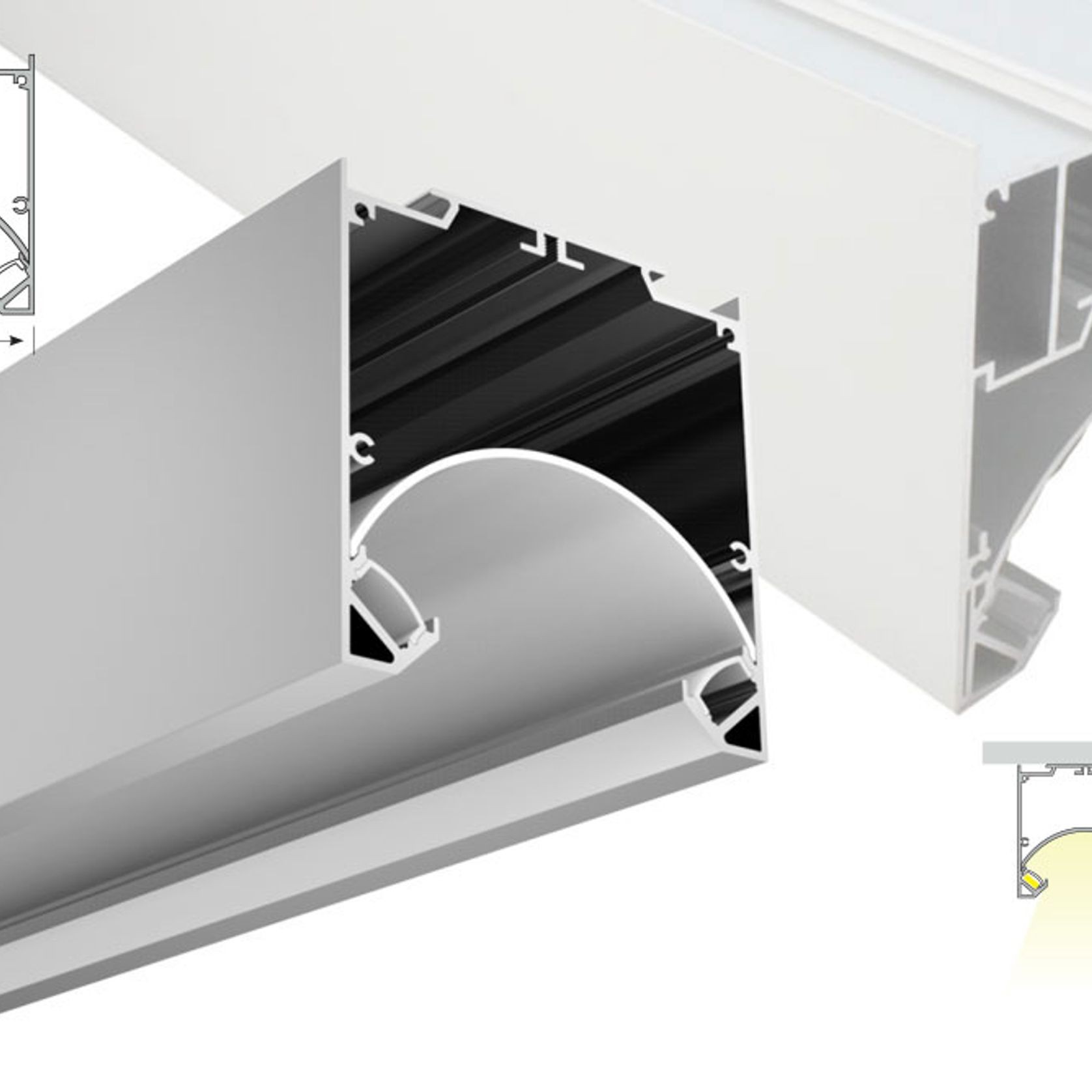 Dual Indirect Extrusion | Office Indirect Linear Light gallery detail image