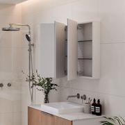 Luxe 1050mm Mirror Cabinet With Demister | 3 Door gallery detail image