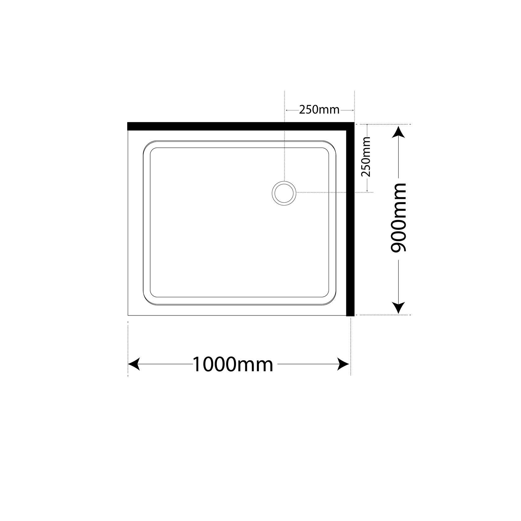 Adjustable Frameless Pivot Square 900×1000 gallery detail image