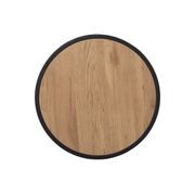 BRADFORD Side Table 40cm  - Natural & Black gallery detail image