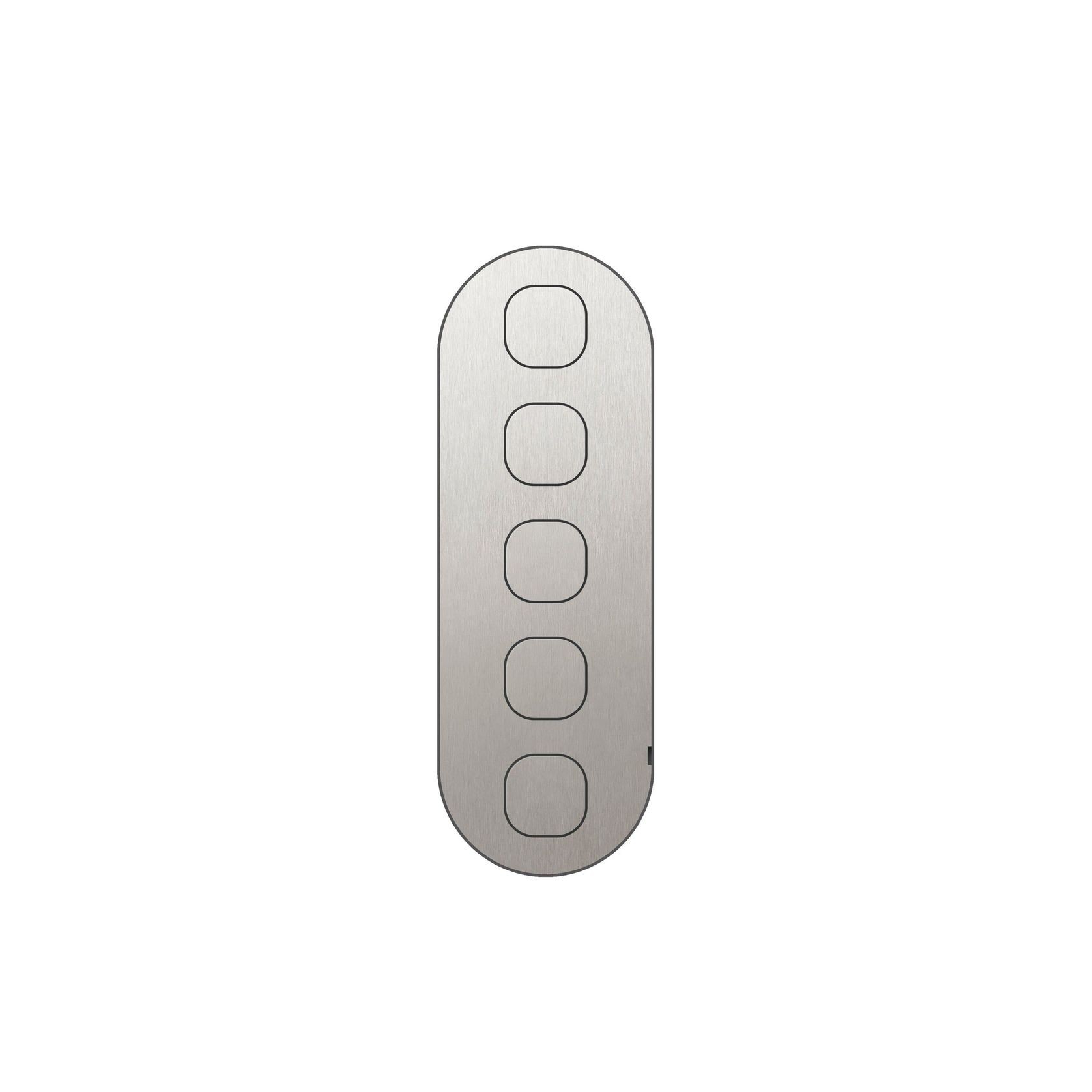 13 Carbon 5 Gang Switch Grid Faceplate gallery detail image