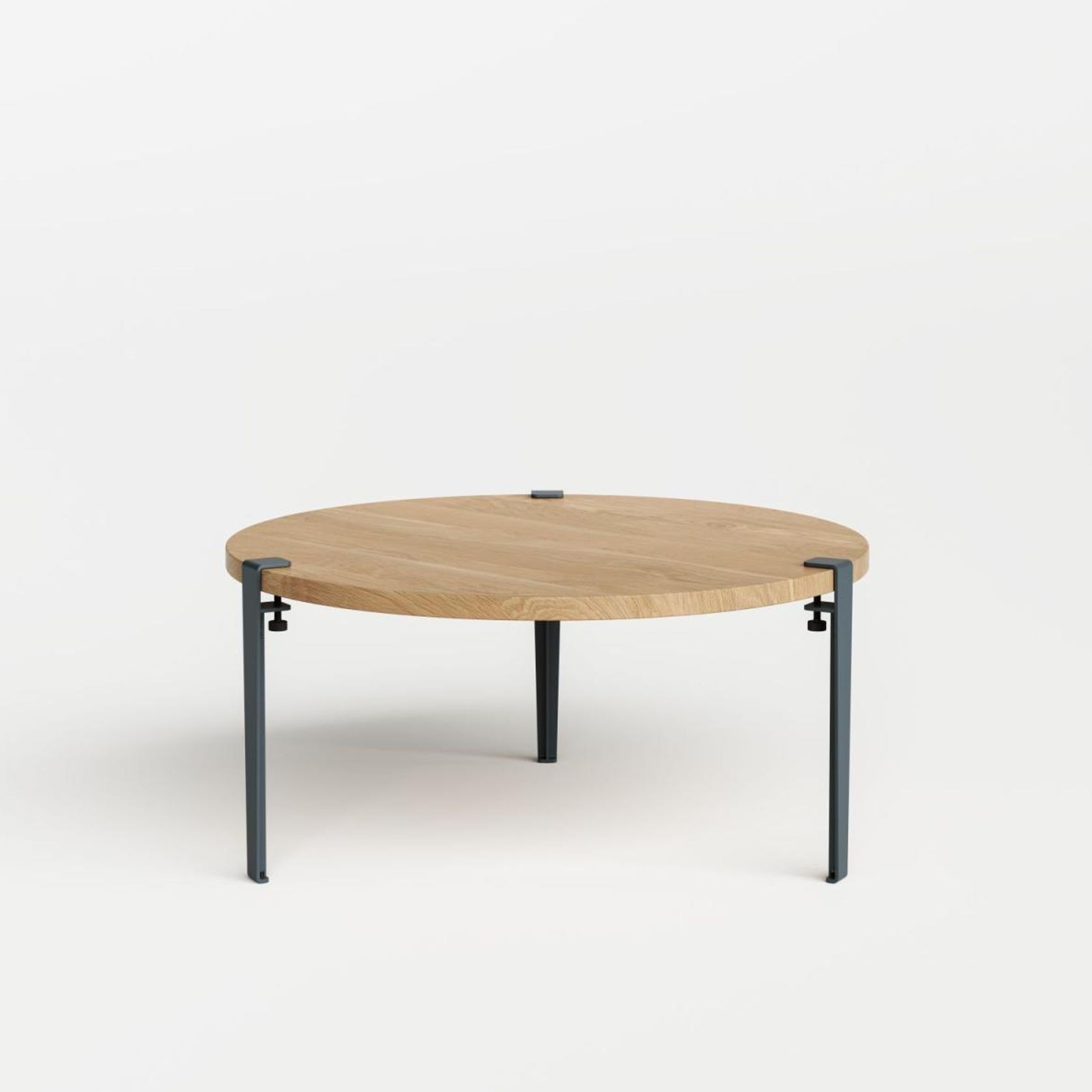 Tiptoe Round Coffee Table - Solid Oak gallery detail image