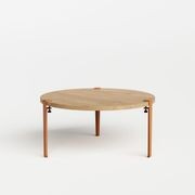 Tiptoe Round Coffee Table - Solid Oak gallery detail image