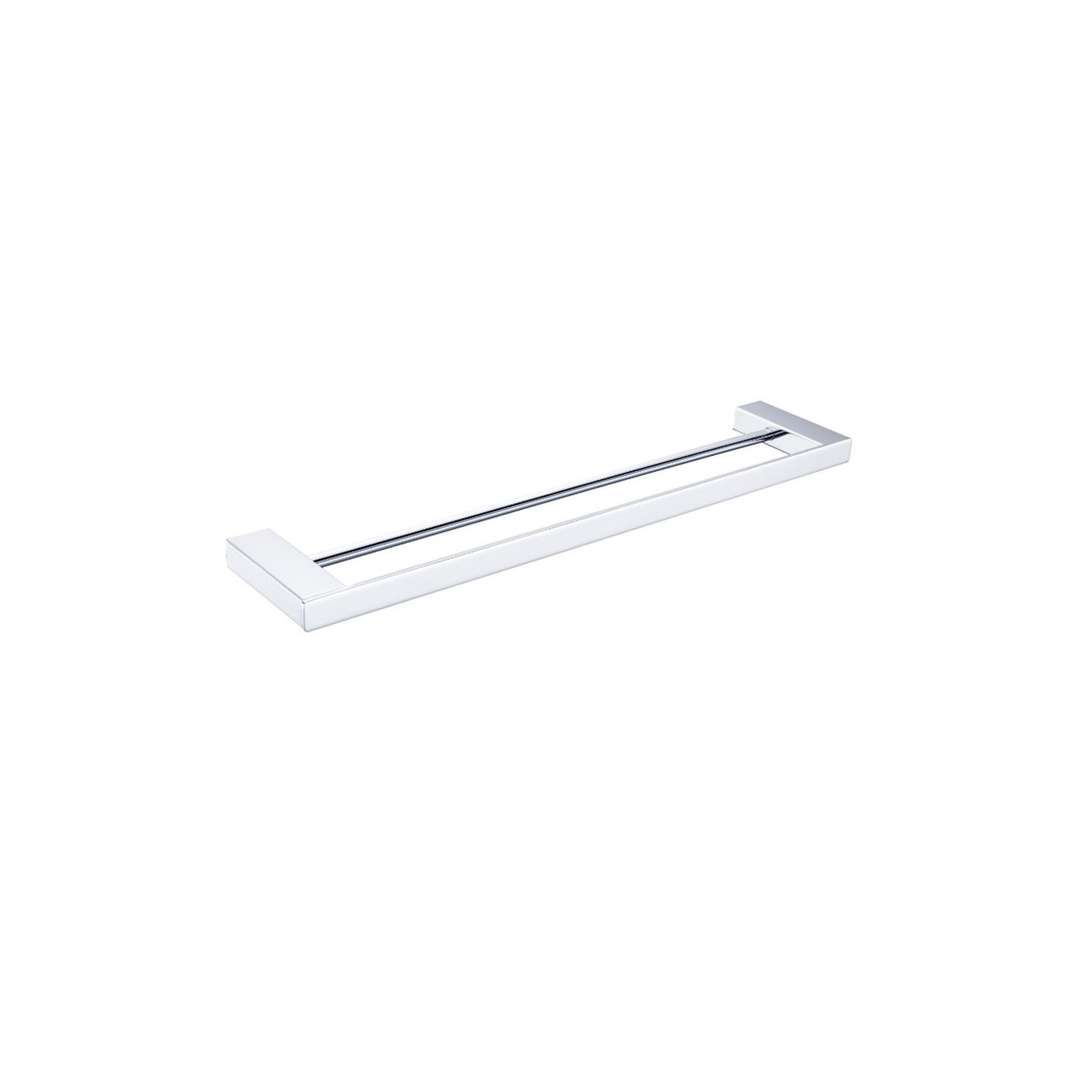 Celia Double Towel Rail 600mm Chrome gallery detail image