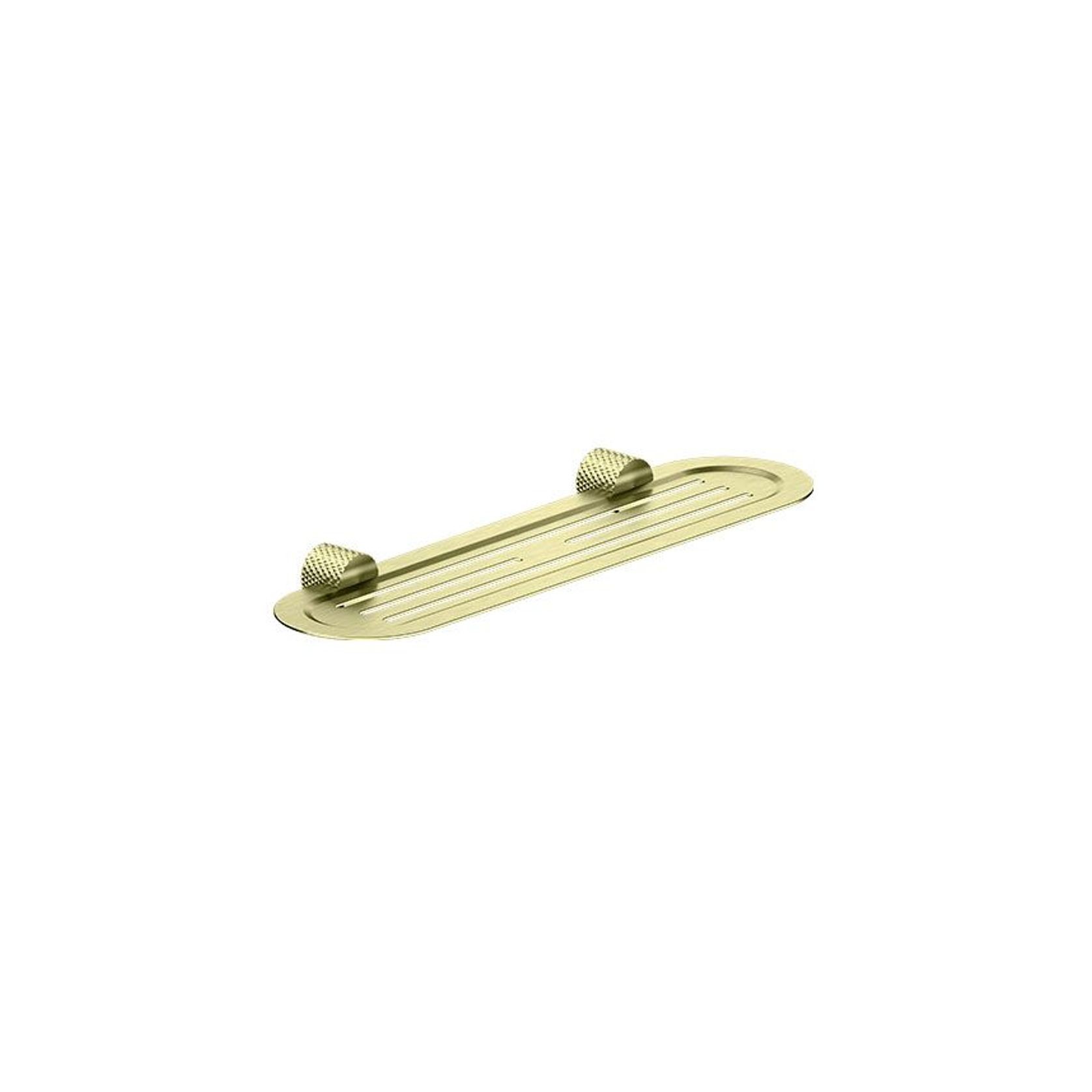 Opal Metal Shower Shelf Brushed Gold gallery detail image