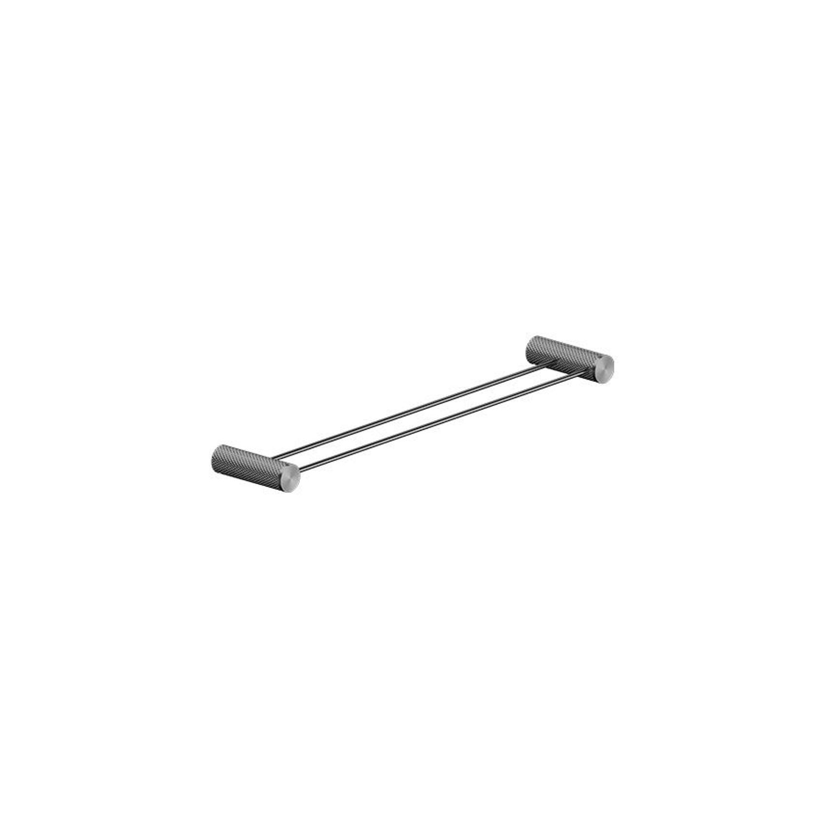 Opal Double Towel Rail 600mm Graphite gallery detail image
