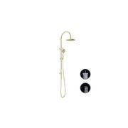 Opal Twin Shower With Air Shower Brushed Gold gallery detail image